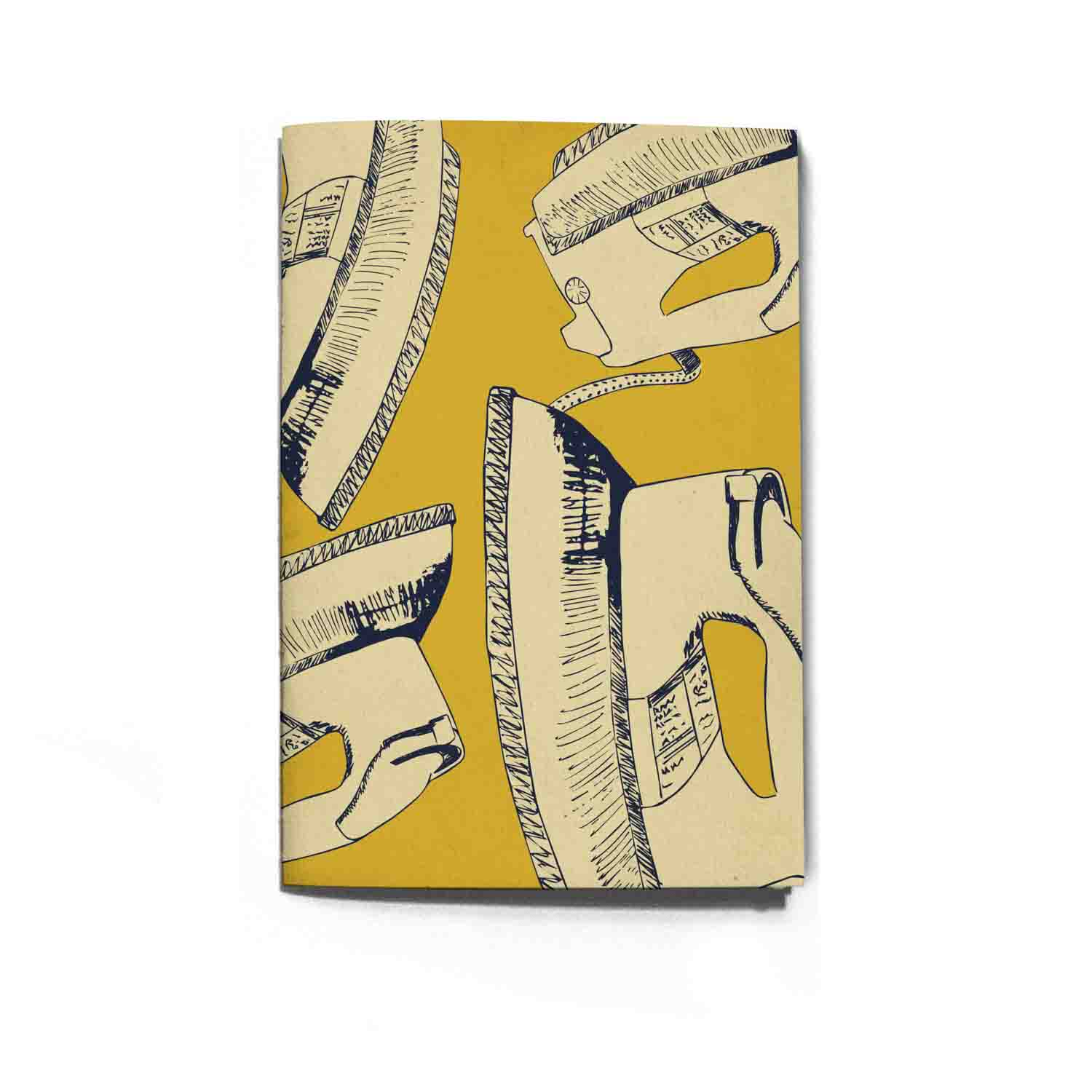 Notebook & sketchbook for writing and drawing, Iron design The